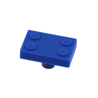 Dětská úchytka gumová blok - modrá