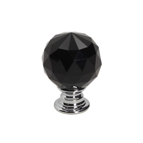 Nábytková knopka Crystal 14 - černá